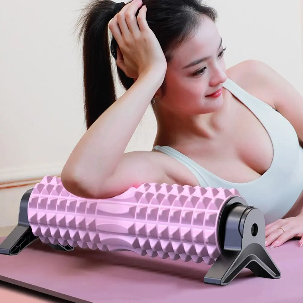 Skinny Legs Foam Shaft Roller with Stand Large Load Bearing Muscle Relaxation Roller Blocks Stable Thicken Muscle Massage Stick