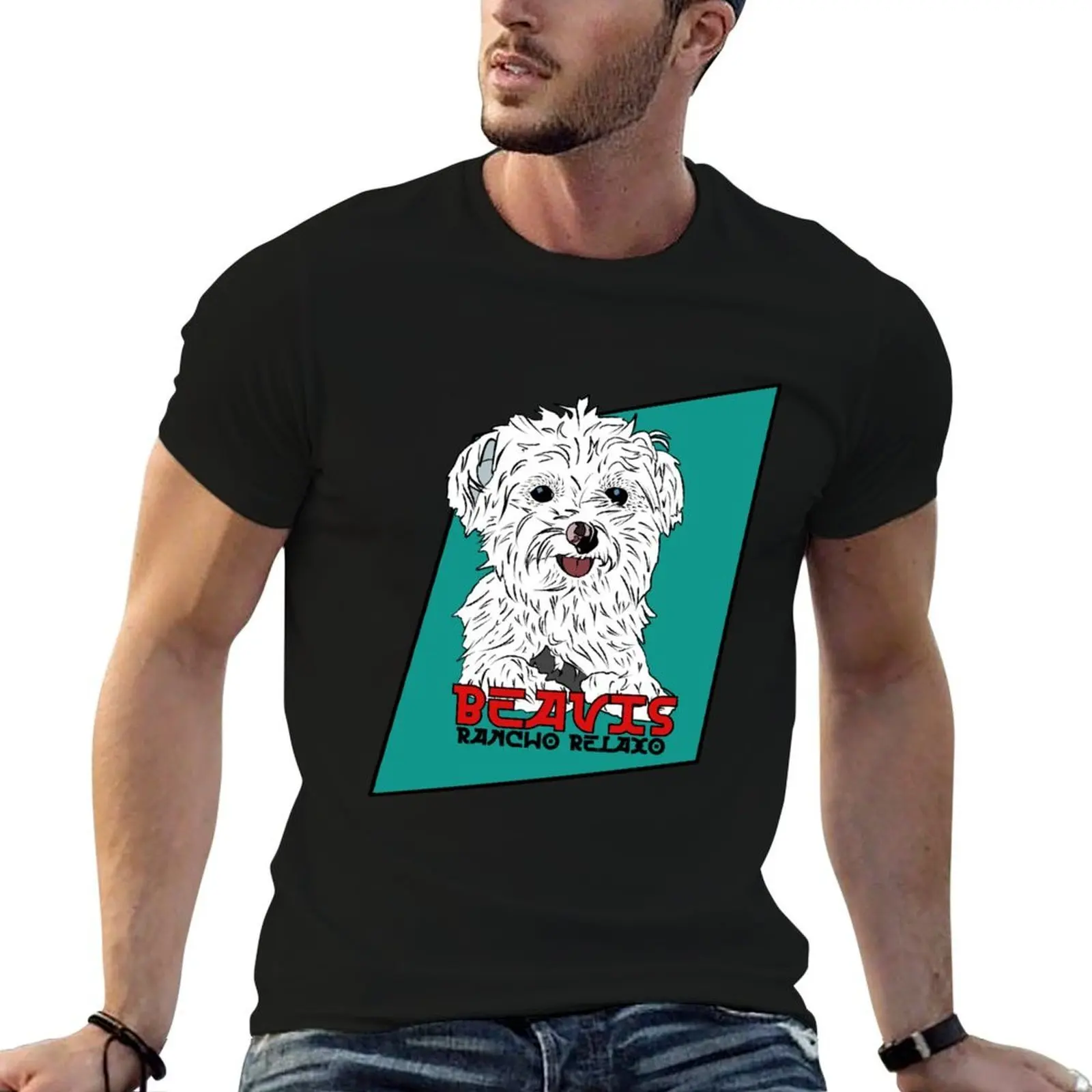 Rancho Relaxo - Beavis the Dog T-Shirt designer shirts vintage funny t shirts for men