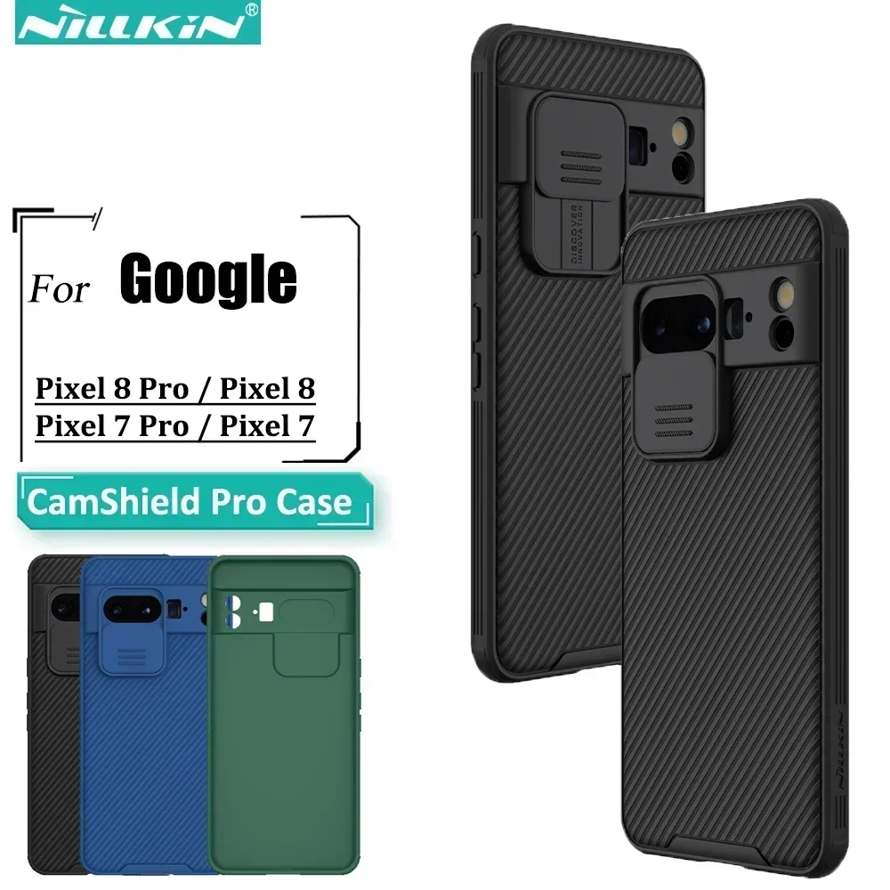 Nillkin for Google Pixel 8 Pro Pixel 7 Pro CamShield Pro with Slide Camera Cover Protector Hard PC+TPU Cover for Google Pixel 8