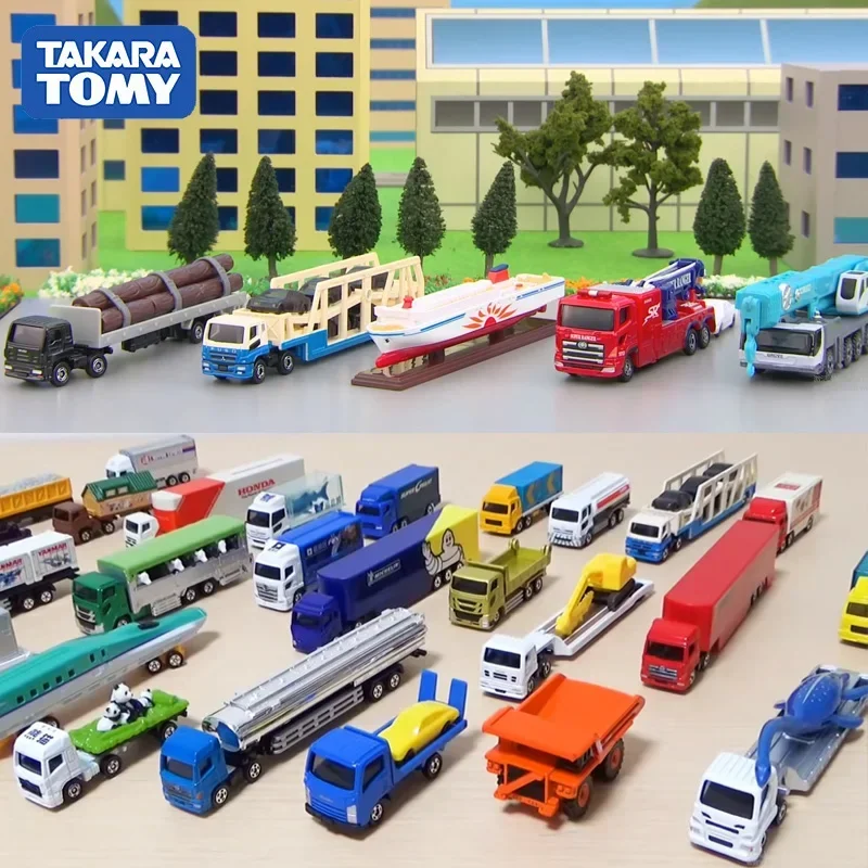 Takara Tomy Tomica Large Vehicle Series Diecast Extended Truck Bus and Business Car Alloy Model Simulation Toy Boy Toy Series