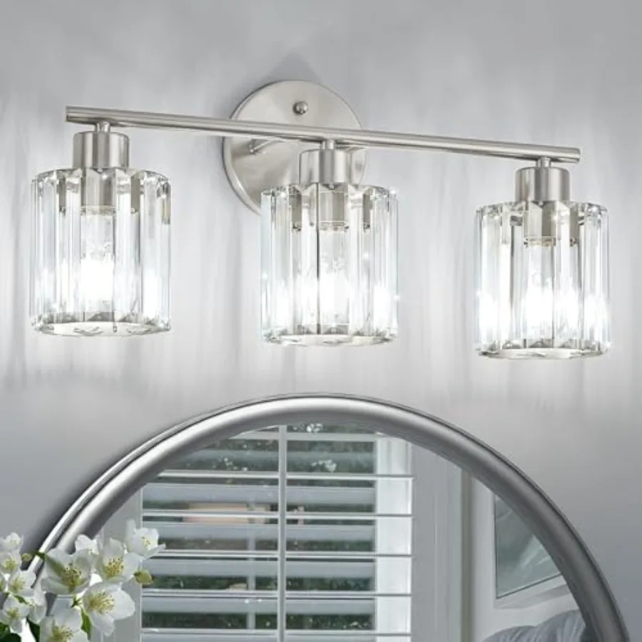 Crystal Bathroom Light Fixtures, Bathroom Lighting Fixtures Over Mirror, Modern Vanity Lights for Mirror, Restroom, Kitchen Cer