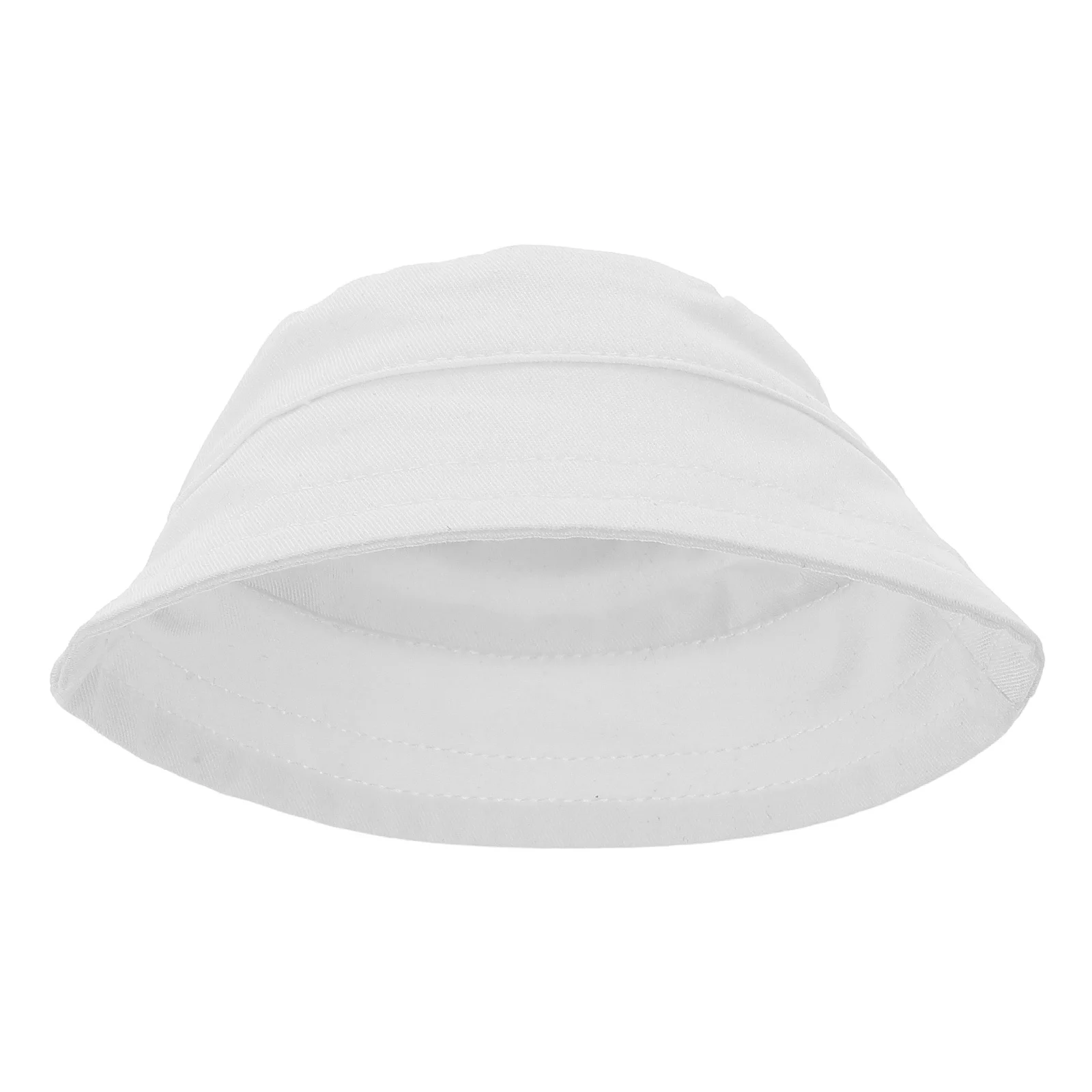 

Mini Fisherman Hat 17cm Fabric Caps Miniature Cap for Crafts DIY Hair Accessories Decorate White Suitable Size