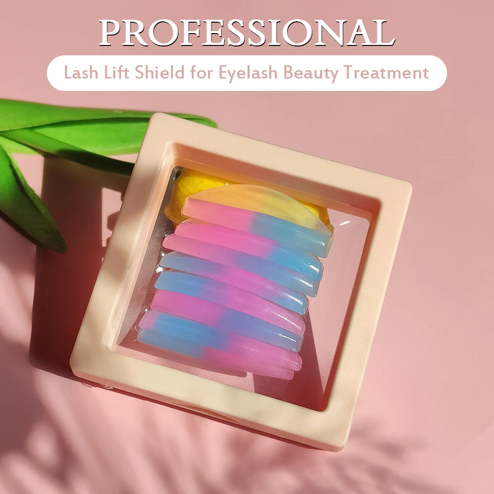 Libeauty 4 Pairs C Curl Silicone Eyelash Perm Pads Sticky Lash Lift Pads Lifting 3D Eyelash Curler Accessories Makeup Tools