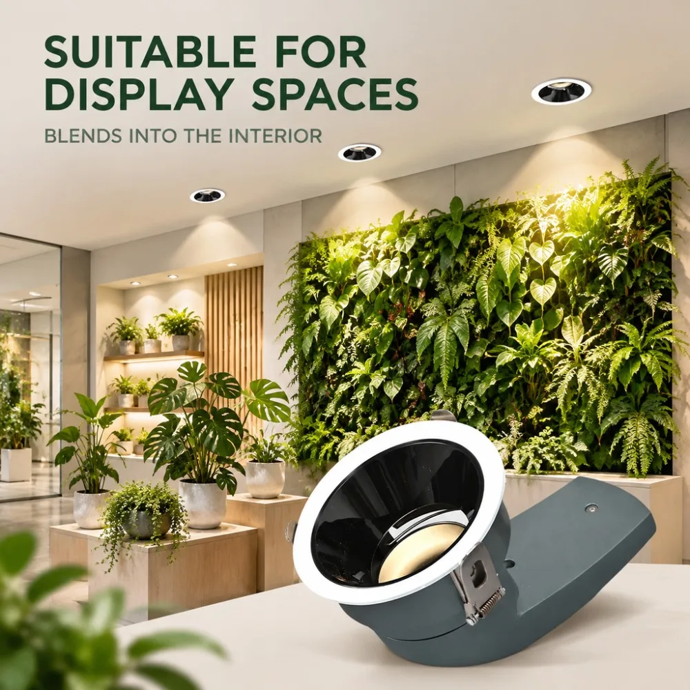 Full Spectrum High quality LED chips Recessed Plant Grow Light with Thickened Aluminum Housing Plant Light for Indoor Plants