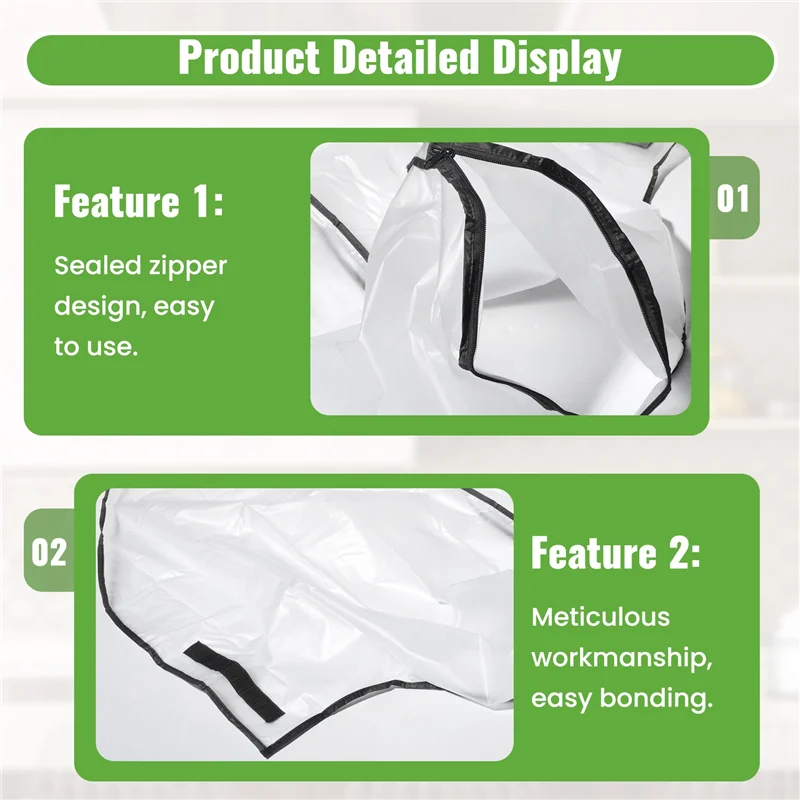 

NALFI-сумка для гольфа, дождевик, ПВХ-тележка, дождевик, дождевик, дождевик, водонепроницаемый, ветрозащитный, полупрозрачный, тележка для гольфа, дорожная сумка, дождевик