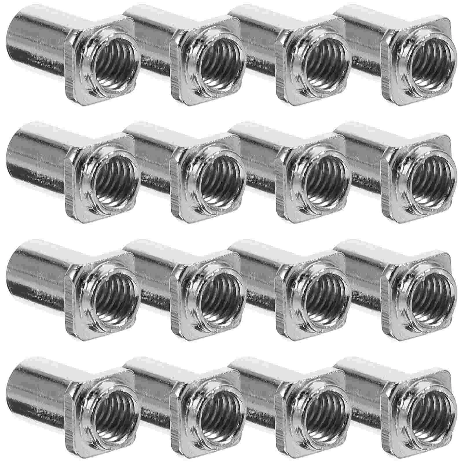 

20 Pcs Drum Swivel Nut Floor Part Metal Spare Replacement Tom Lug Nuts for Iron Supply