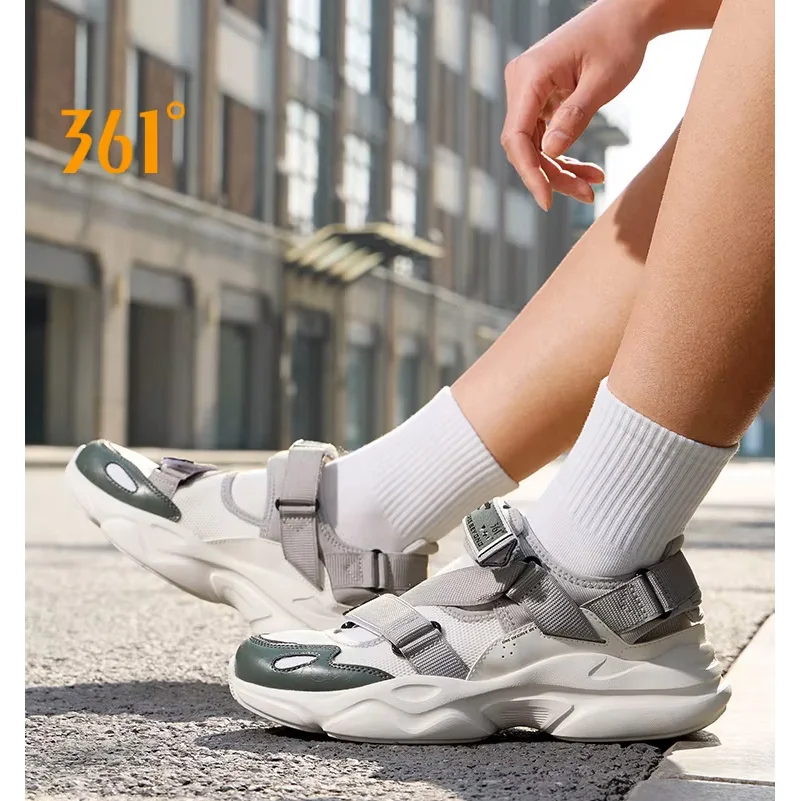 

Мужские уличные сандалии 361 градусов, противоскользящие пляжные водонепроницаемые удобные износостойкие мужские сандалии с петлей 672526708