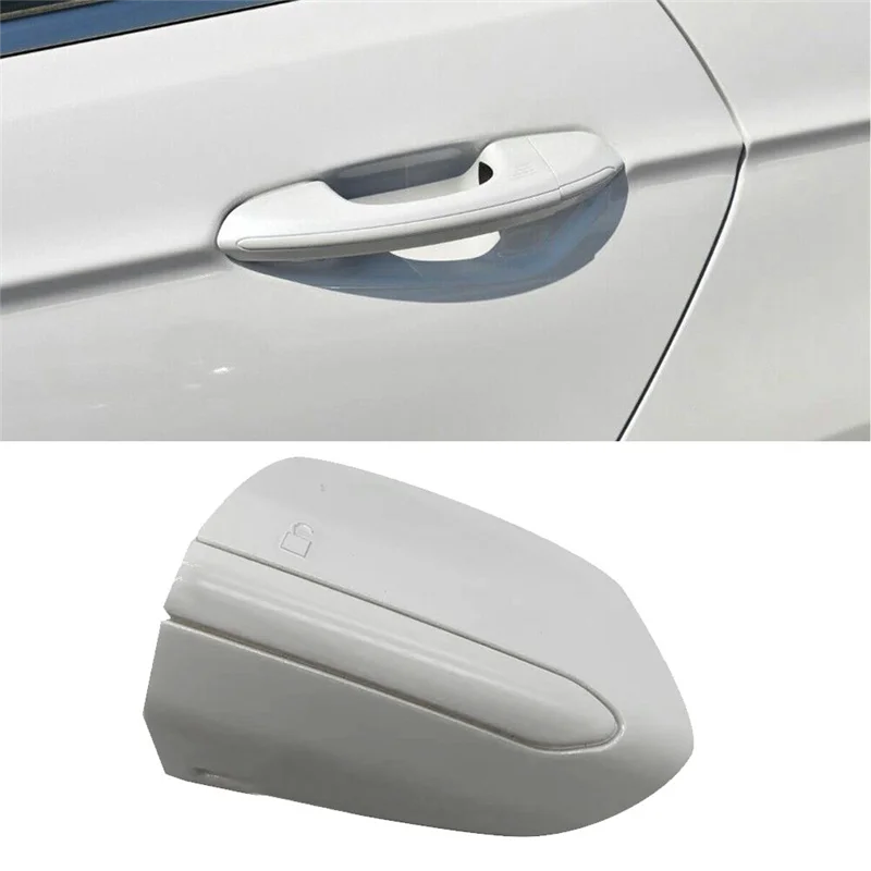 DS73 F218A15-BE54WF Left Front Door Handle Lock Cover Bezel Caps for Ford Fusion Edge 2015-2020 F218A15-BE58DY