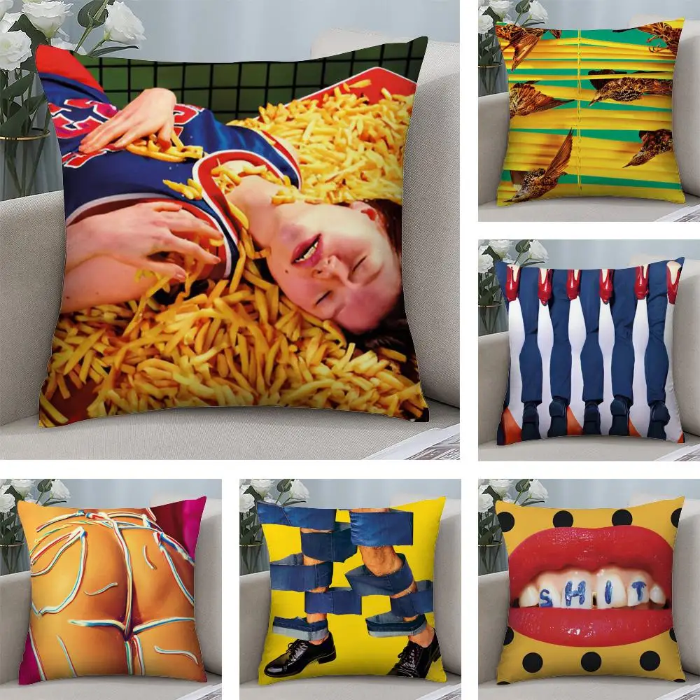 Fashion T-Toiletpaper Cushion Cover Soft Plush Fabric Double-Sided Printed Sofa Cushion Cover for All Seasons Home Decor Gift
