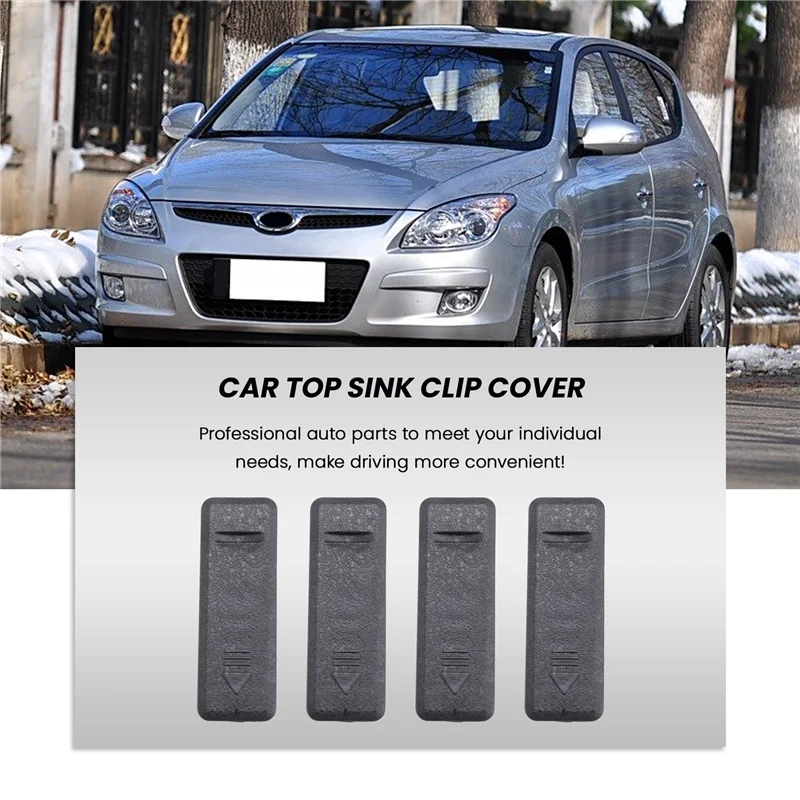

A19Q-Car Top Sink Chuck Clip Cover Water Bar Covers Roof Cap For HYUNDAI I30 Accent Waterproof Seal Clips 872552L000