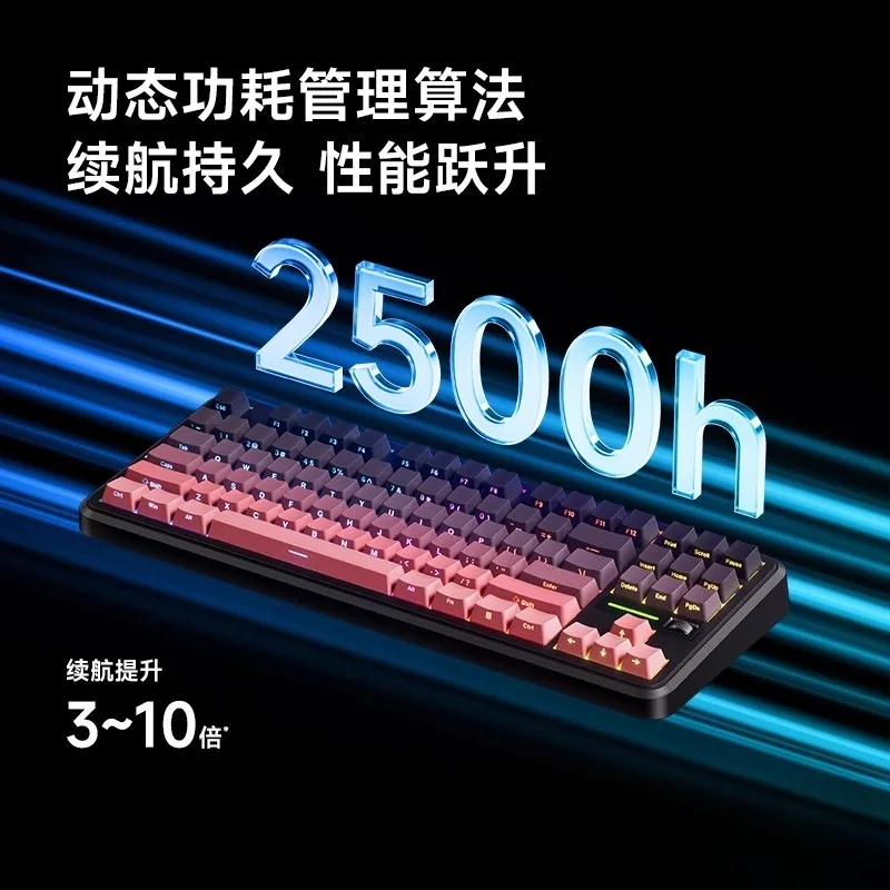 

G87 Wireless Mechanical Keyboard, Custom RGB, Hot Swap, Ergonomic, Tri mode, for E-Sports&Office