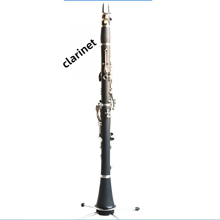 Beginner bakelite clarinet imitation wood Bb flat clarinet matte 17 keys nickel plated keys clarinet