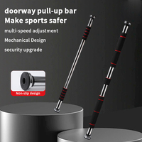 Adjustable Telescopic Doorway Pull up Bar for Home Gym Non-Slip Chin-Up Bar Heavy Duty Fitness Equipment Strength Training
