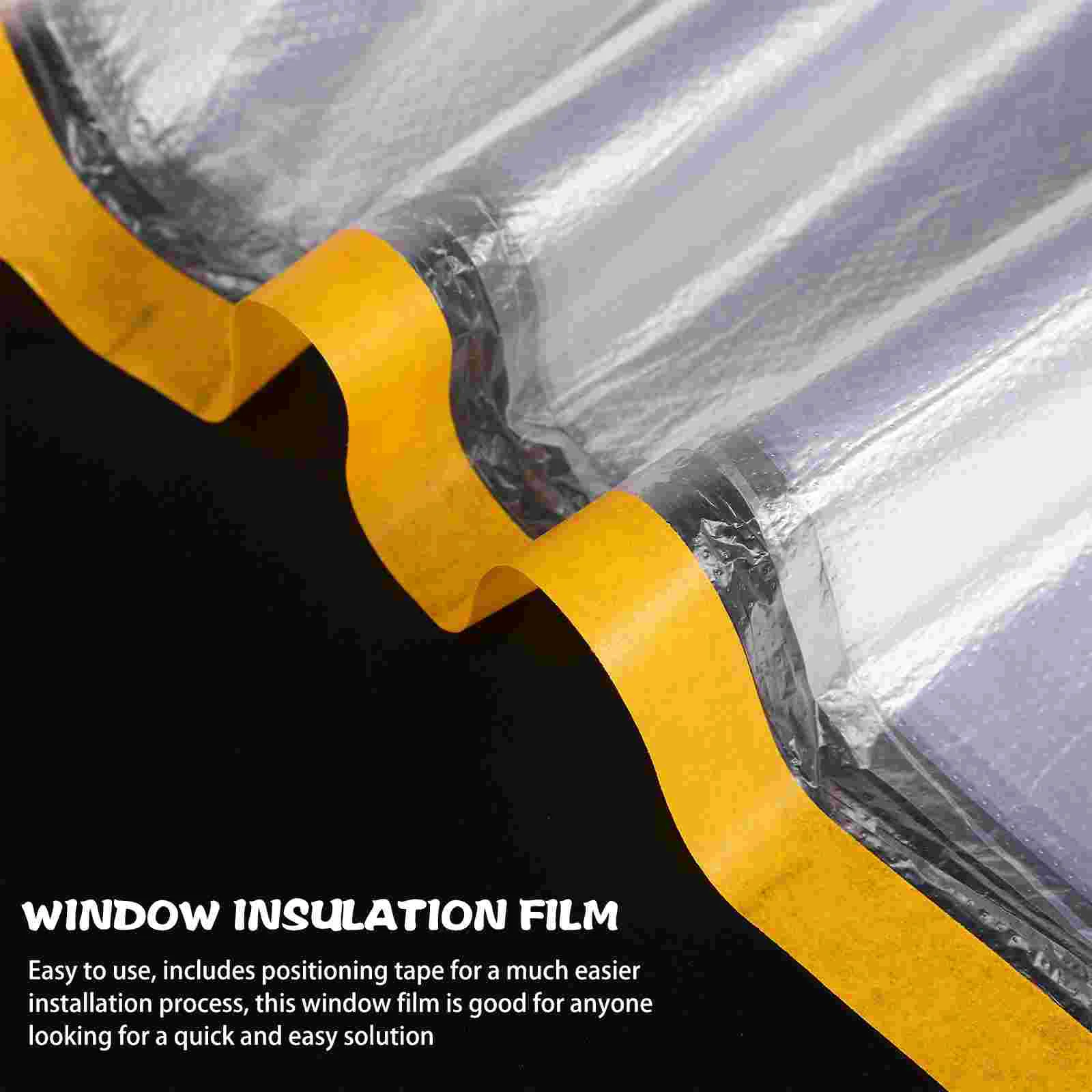 Window Insulation Kit Weatherproofing Kits Plastic Positioning Stickers Winter Seal Shrink Film Insulator Pe