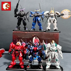 SEMBO mecha building blocks, movable robots, assembled figures, children's toys, DIY model ornaments, animation peripherals