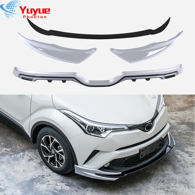 Car Stling ABS Paint Front Rear Bumper Diffuser Skid Protector Guard Plate Bumper Cover Trims For Toyota CHR C-HR 2018 2019