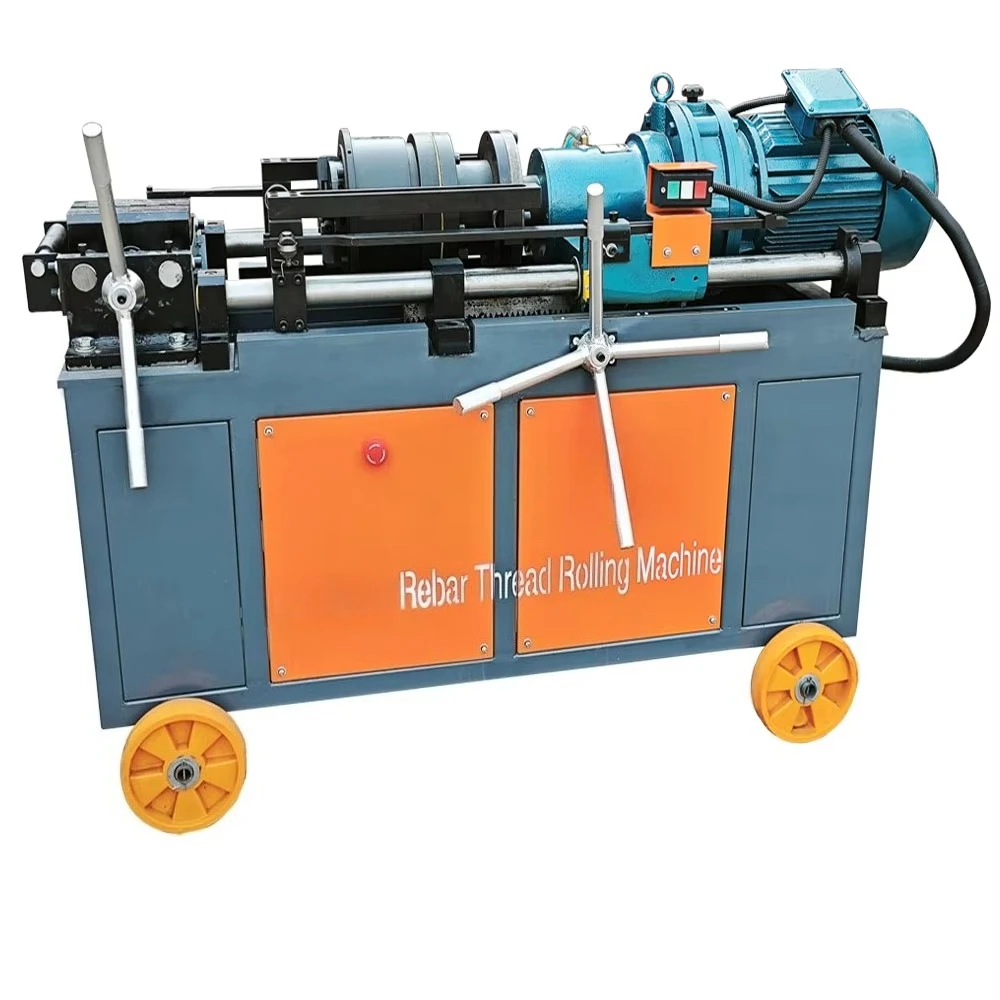 Energy Saving Rebar Thread Rolling Machine Low Vibration Steel Bar Thread Rolling Equipment For Rebar Connector Assembly