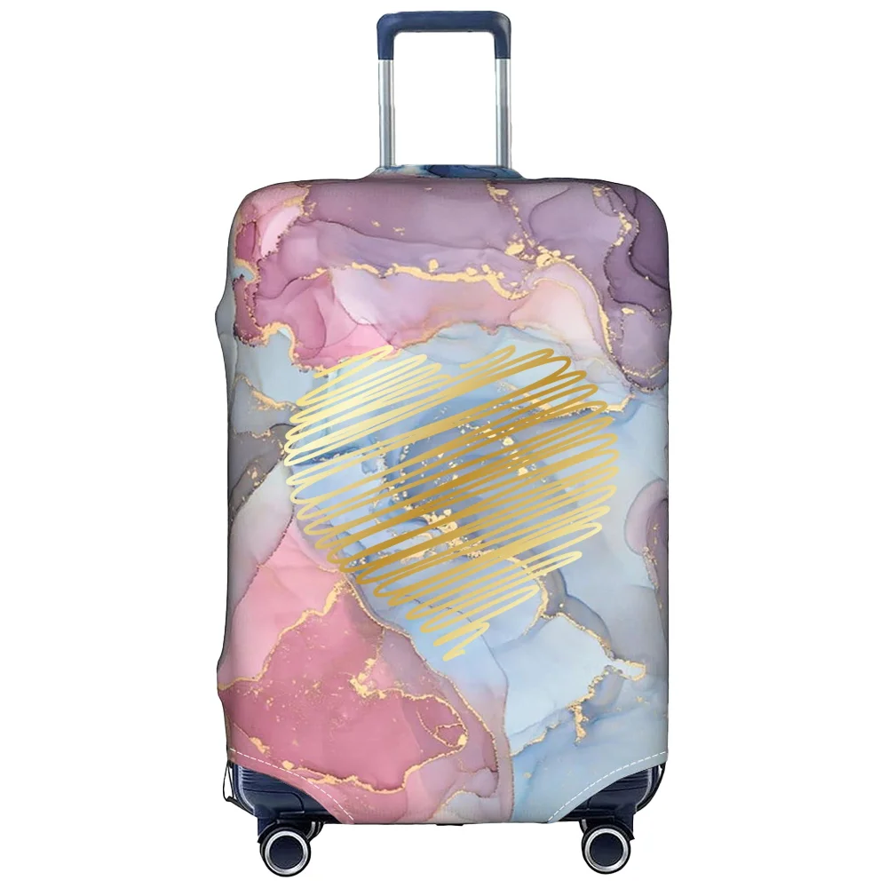 Juste de bagage en tissu commandé, protection de valise, housse anti-poussière de bagages, impression d\'amour, adaptée à la valise, 18 \