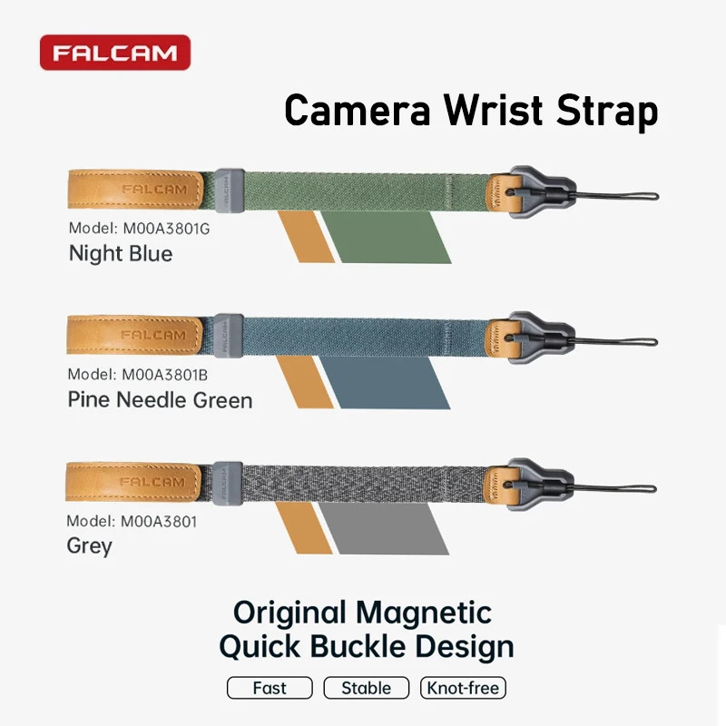 FALCAM M00A3801 M00A3801B M00A3801G Maglink Quick Magnetic Buckle Camera Wrist Strap Universal Photography DSLR SLR Camera Strap