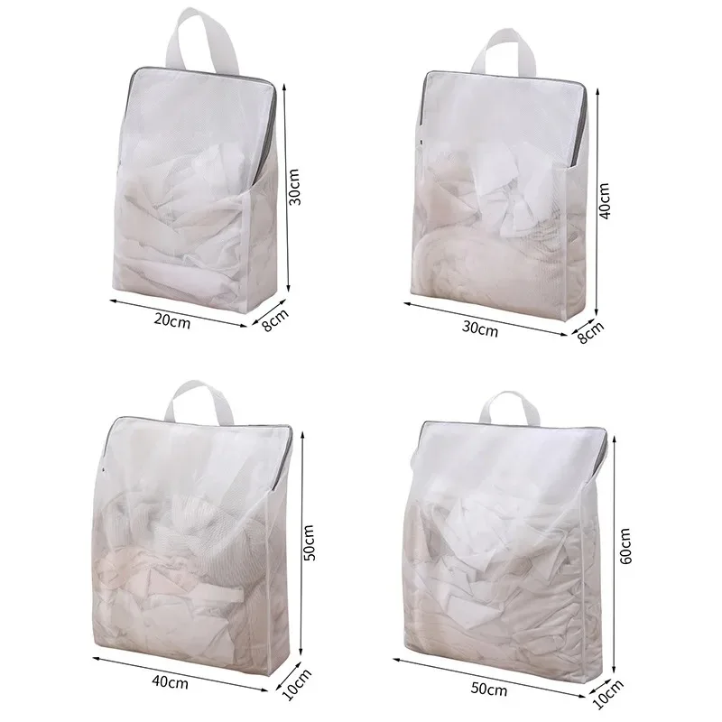 Upgraded Laundry Hand Bags Reusable Washing Machine Clothing Care Wash Bag Mesh Net Bra Socks Lingerie Underwear Laundry Storage