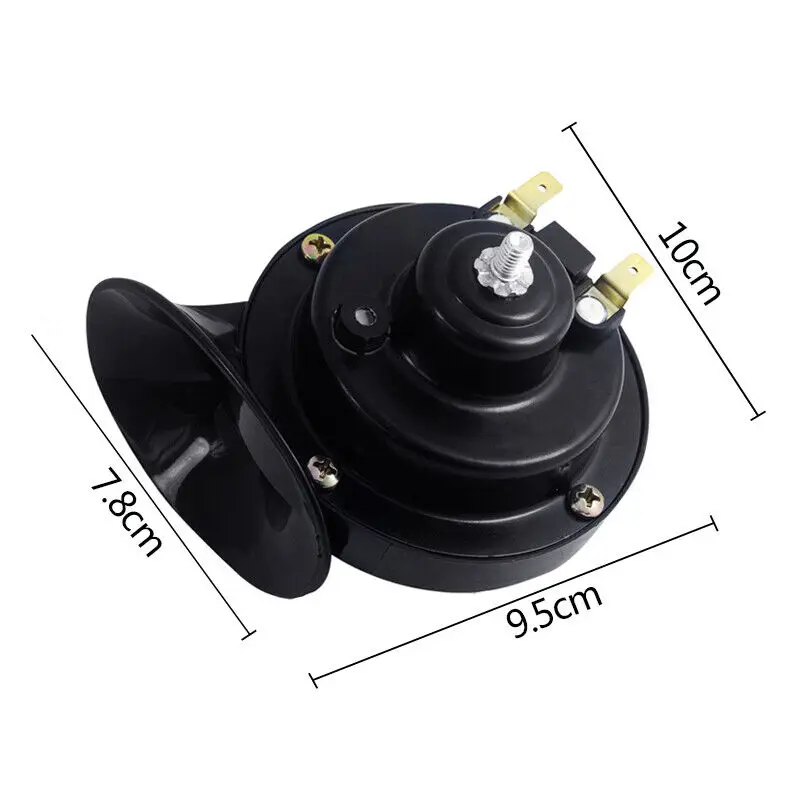 12V Super Loud Motorcycle Waterproof Snail Horn Sound Monophonic Scooters Motorcycle Accessories Electric Moped Horn