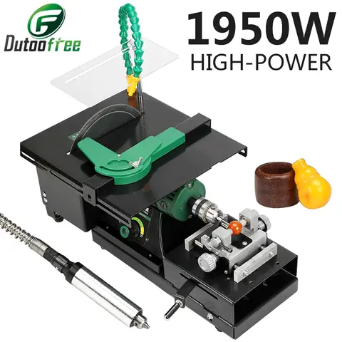 220V 1950W 고전력 테이블 그라인더 옥 연마 기계 소형 절단기 테이블 톱 연삭 연마 테이블 톱