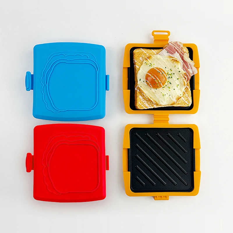 

Microwave Toaster Silicone Toastie Maker Microwave Sandwich Mold Sandwich Baking Tray For Microwave Oven