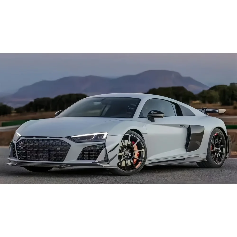 

Upgraded GT RWD Style Dry Carbon Fiber Side Spoiler Skirt Suitable for 2019-2023 Audi R8