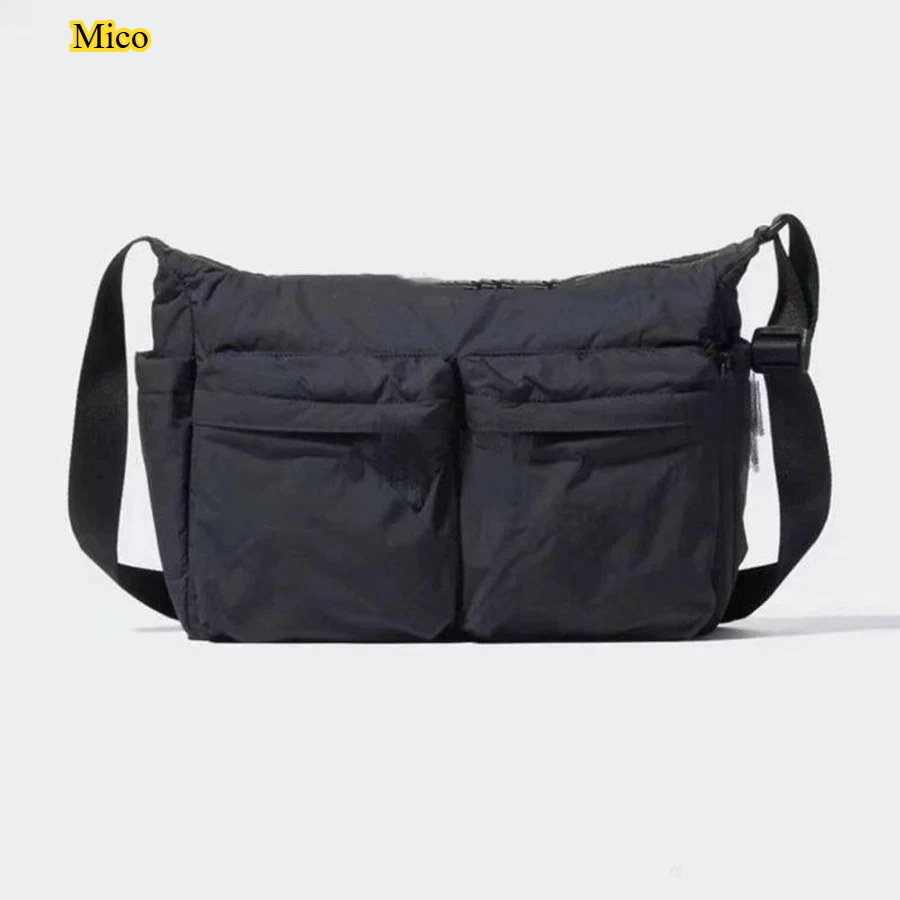 

Ladies Large Capacity Storage Messenger Bag, Multi-Pocket Nylon Crossbody Bag for Travel Shopping