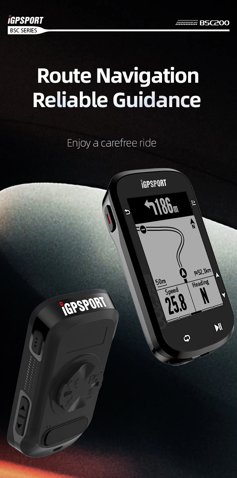IGPSPORT BSC200 Computer GPS Fahrradcomputer Blau ANT 2,6 Zoll Wasserdicht Drahtlose Fahrrad Stoppuhr Computer Leistungsmesser – Detail 1