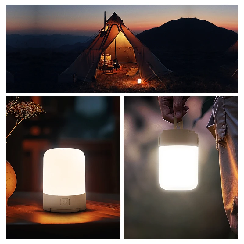 Nextool-luz multifuncional para acampar, 600 lúmenes, batería recargable integrada de 5000mAh, luz policromática resistente al agua IPX4