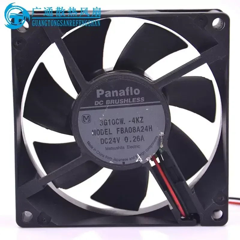 for Panasonic Panaflo 8CM FBA08A24H 8025 24V 0.26A Hydraulic Inverter Cooling Fan