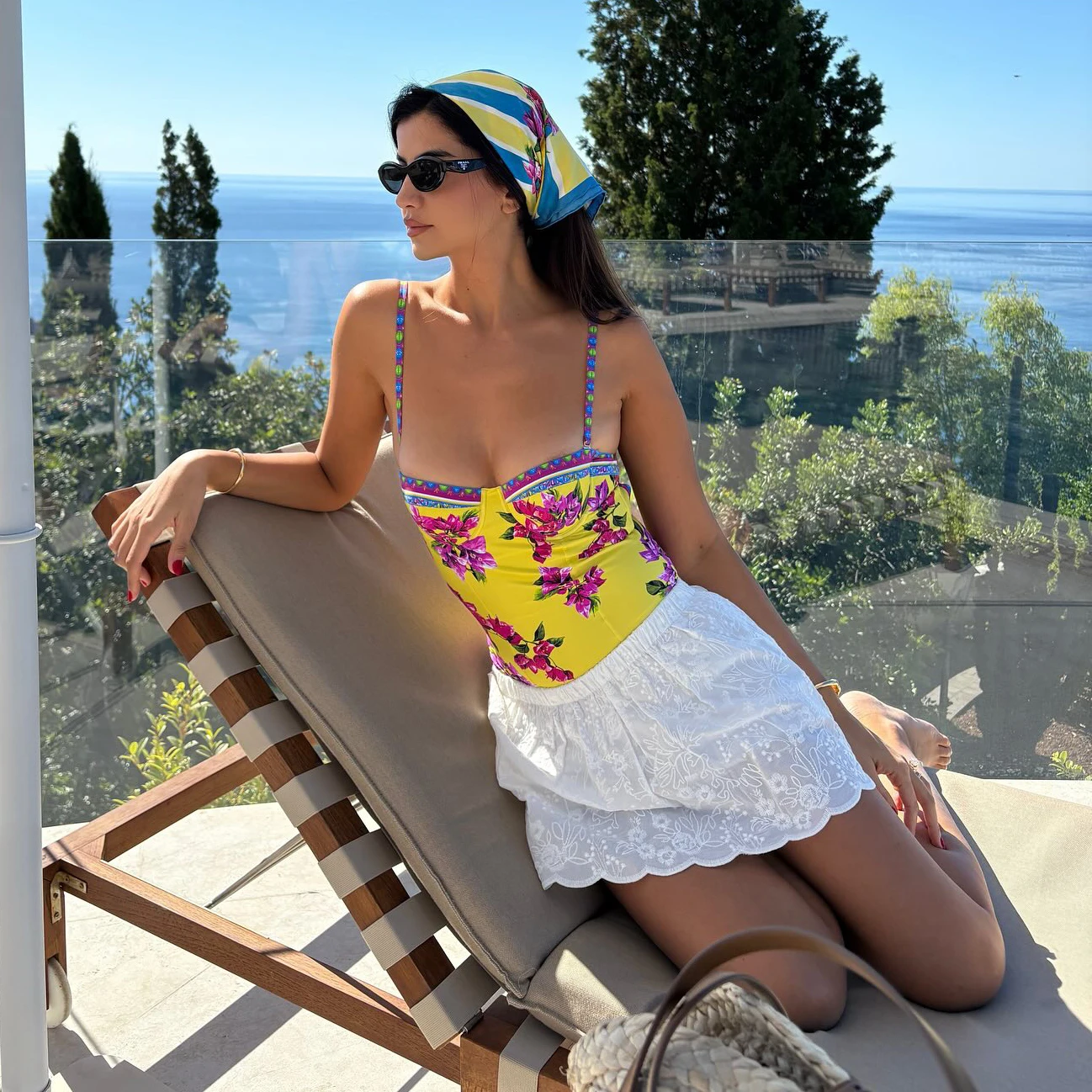 رفع ملابس السباحة 2026 مثير بيكيني النساء ملابس السباحة الأزهار المطبوعة بِدل السباحة الإناث العصابة Biquini كشكش ثوب السباحة بحر #4