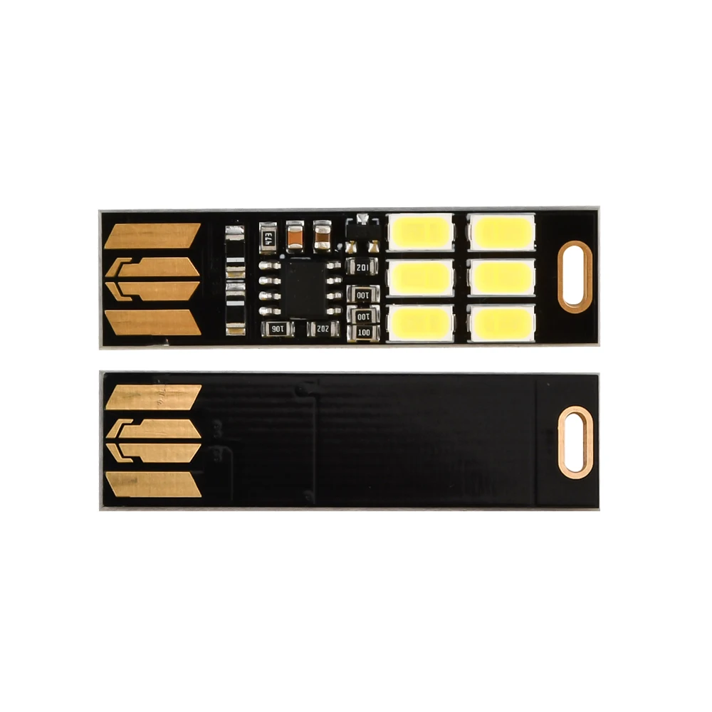 Portable Mini 5730 USB 6 LED Light 5V Touch Sensor Dimmable Night Light for Power Bank Computer Laptop Book Reading Lamp