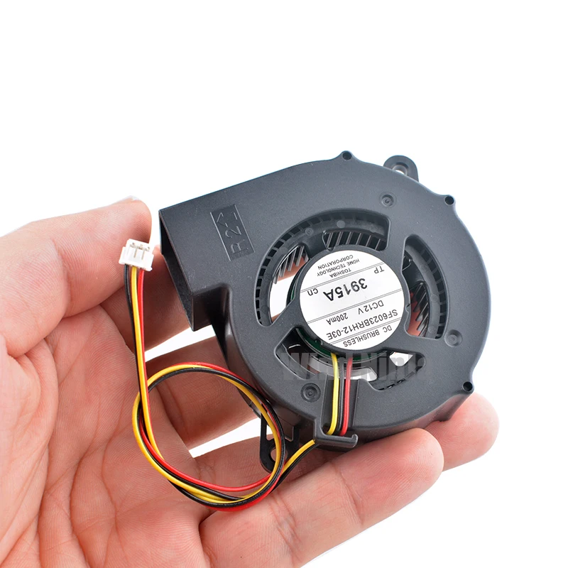 SF6023BRH12-03E 6cm 60mm blower fan 60x60x23mm DC12V 0.20A 3pin Turbine fan cooling fan for projectors