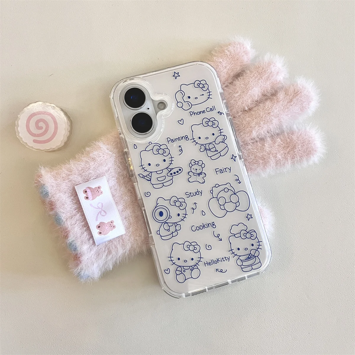 

New simple and cute lined cat Phone Case For iPhone 16 15 14 13 Pro Max fundas case Protective cover For iPhone case 16