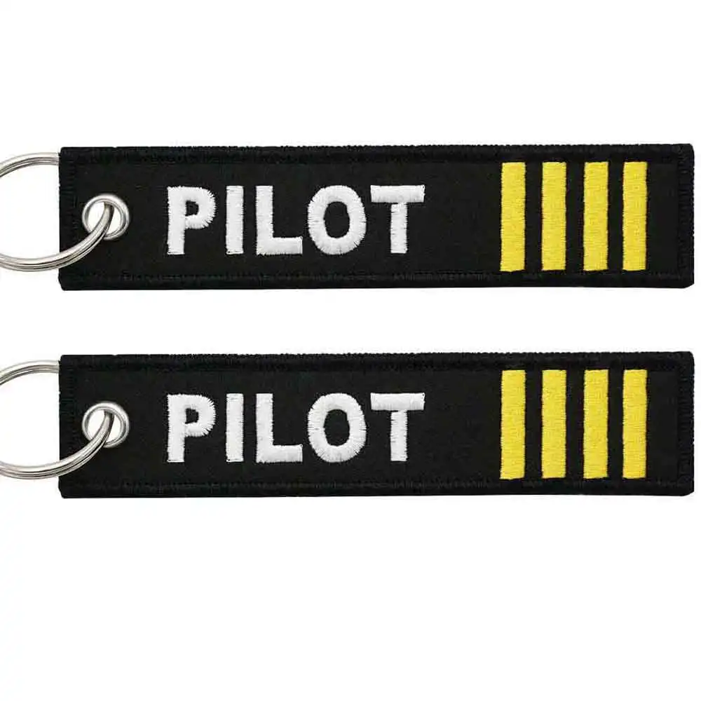 Pilot Rank Captain  Embroidery Functional Keychain Y1-44