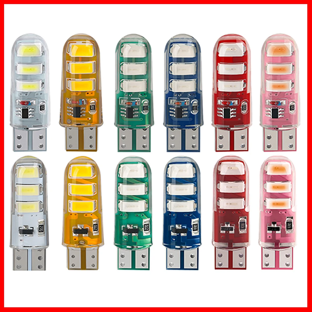 

10 шт. светодиодные стробоскопы T10, автомобильная лампа W5W, мигающие сигнальные лампы Canbus для ширины автомобиля, стробоскопический индикатор зазора 12 В