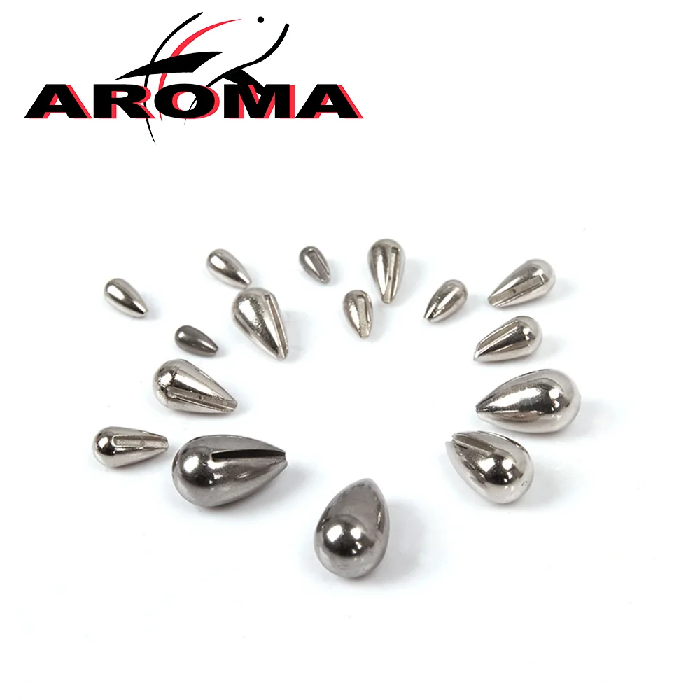 

10pcs Tungsten Ice Fishing Jig Head Primary Color Without Hook,2.7mm-7mm Tear Drop Winter Pike Lure DIY Material Plain