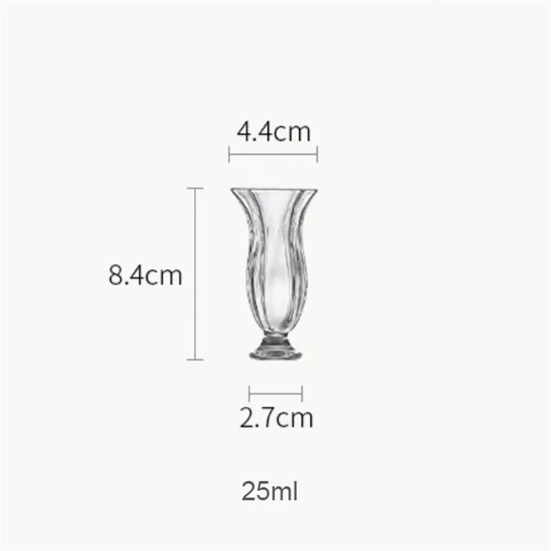 30ml Small Capacity Morning Glory Shape Glass Kung Fu Teacup Heat Resistant Tea Set Tea Cup Tasting Sake Wine Cup