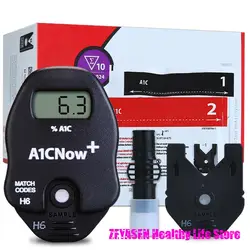 Kit 2pcs /kit 6pcs Pts Diagnostics Hba1c Now+ System Professional Diabetic Home Test Kit Blood Glucose Monitor