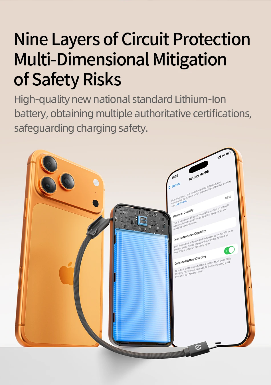 【CCC】MOVESPEED P20 Power Bank 20000 mAh Externer Ladegerät 35 W PD Powerbank mit schnellem Laden, LFP-Akku für iPhone Xiaomi Samsung – Detail 11