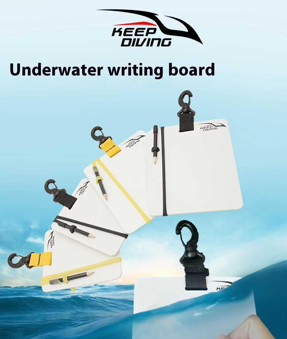 

Large Small Tablet Type Underwater Writing Pad Handwriting Notepad Underwater Record Scuba Diving XZB-920