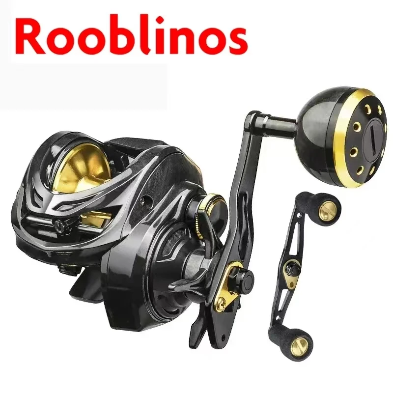 TDC Baitcasting Reels,Aluminum Baitcaster Reel,16KG Max Drag Fishing Reel,High Speed,Freshwater and Saltwater Double Handle Reel