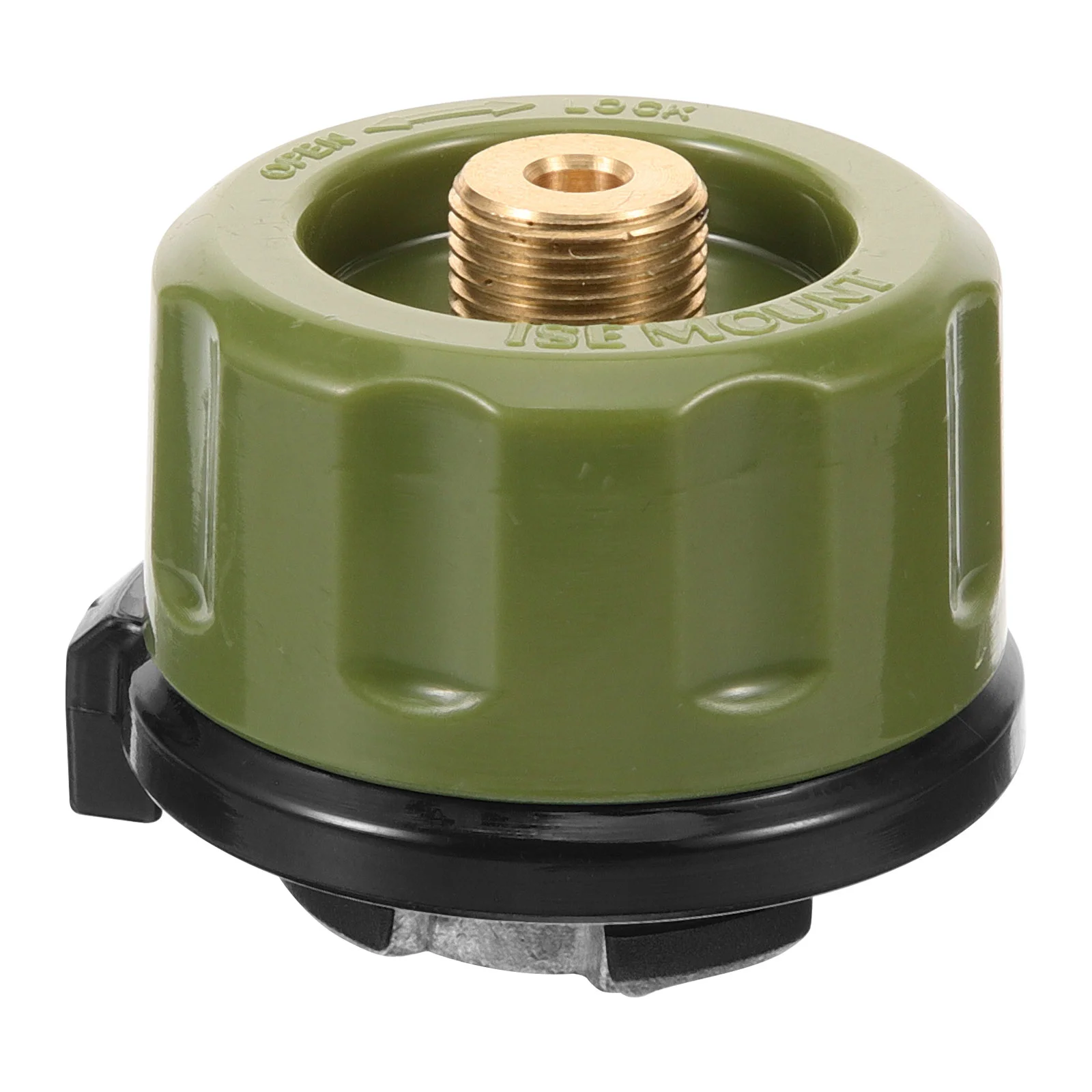 

Gas Tank Transfer Valve Propane Adapter Converter Can Filling Tool Outdoor Camping Stove Accessory Brass Core Green Color