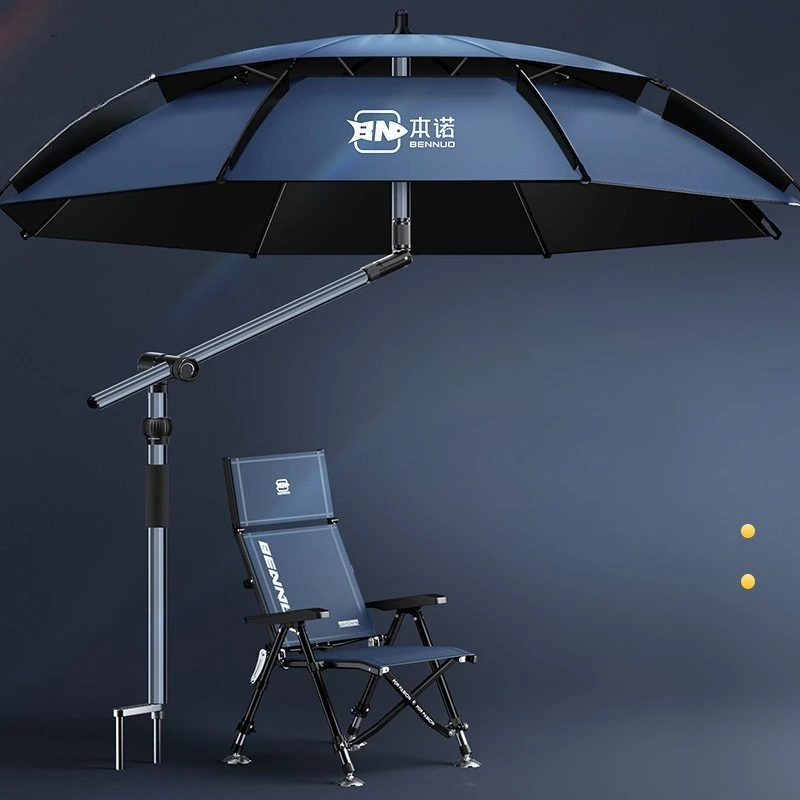 

2026 New Fishing Umbrella Universal Outdoor Sun Rain Large Umbrella Strong Wind Resistant Cane Pole Anti UV for Angler