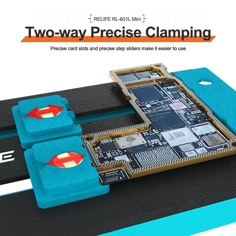Relife RL-601L ตัวยึด PCB ขนาดเล็กสำหรับเมนบอร์ดโทรศัพท์มือถือชิป IC CPU เครื่องมือซ่อมแคลมป์ยึดฮาร์ดดิสก์