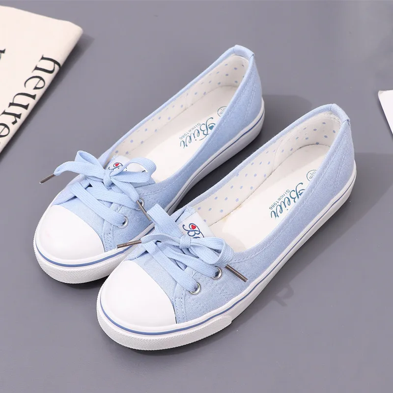 2023 Women\'s Canvas Shoes Small White Shoes Women\'s Everything Literary Light Mouth Shoes Summer