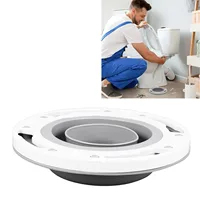 Brida de inodoro Universal de silicona ABS, repuesto de brida de inodoro para 4 pulgadas, 5 pulgadas, tubo de residuos especial de 3 pulgadas, accesorios de baño para el hogar grises