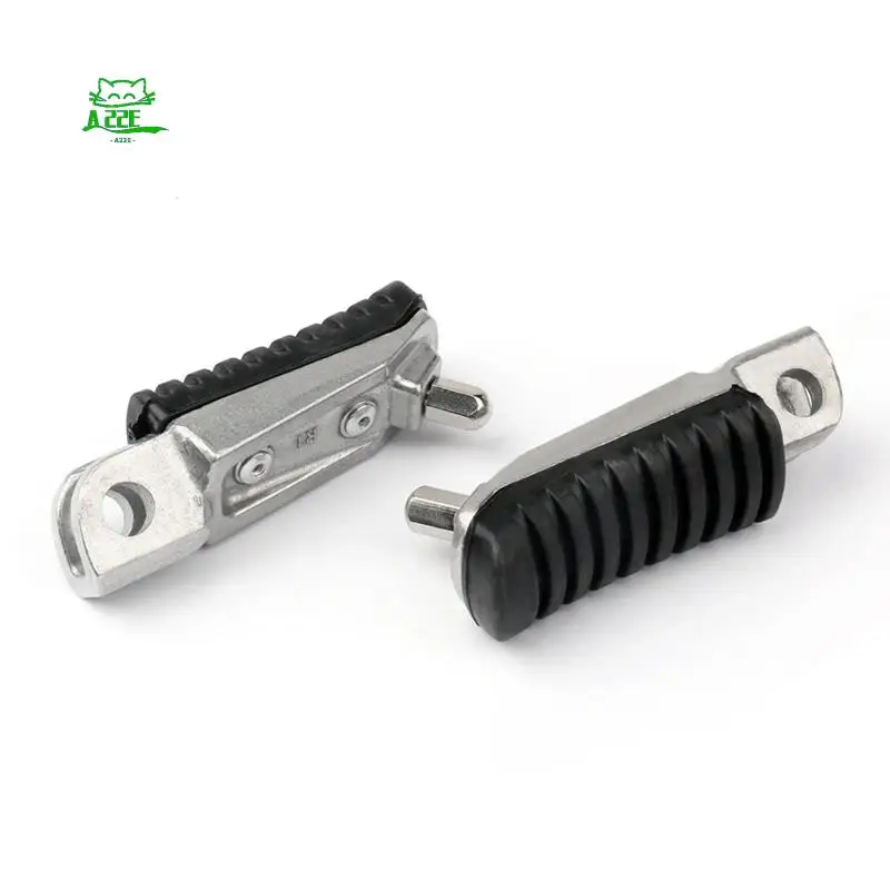 A22E-Motorcycle Front Footrest Foot Pegs For KAWASAKI NINJA 250 400 650 1000 VERSYS Z1000SX Z750 ER6F ZX6R ZX12R